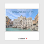 Trevi Fountain Rome Italy Holiday Panorama Sticker (Vel)