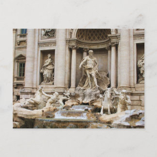 Trevi Fountain Rome Italy Revel Photo Briefkaart