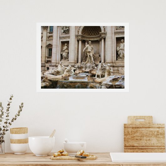 Trevi Fountain Rome Italy Revel Photo Poster (Keuken)