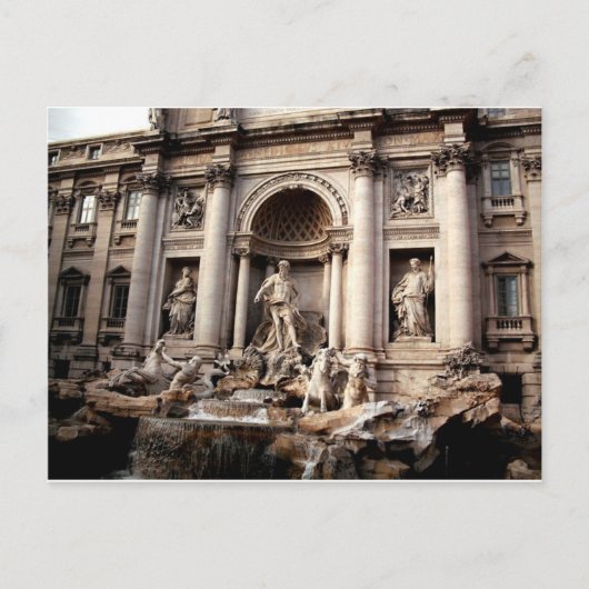 Trevi Fountain Rome Italy Travel Briefkaart (Voorkant)