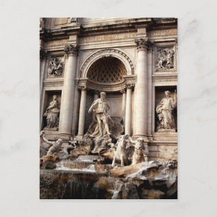 Trevi Fountain Rome Italy Travel Briefkaart