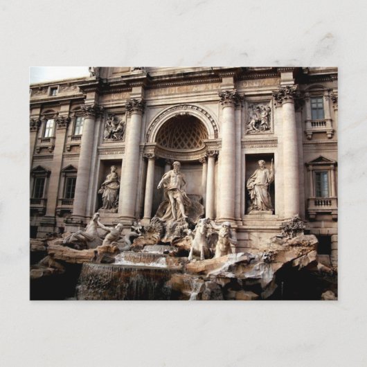 Trevi Fountain Rome Italy Travel Feestdagenkaart (Voorkant)