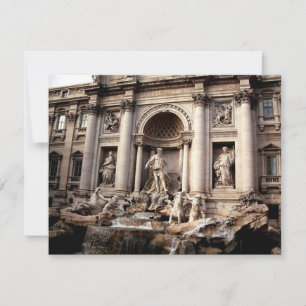 Trevi Fountain Rome Italy Travel Feestdagenkaart