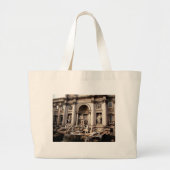 Trevi Fountain Rome Italy Travel Grote Tote Bag (Voorkant)