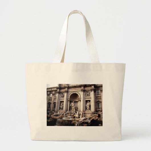 Trevi Fountain Rome Italy Travel Grote Tote Bag (Voorkant)
