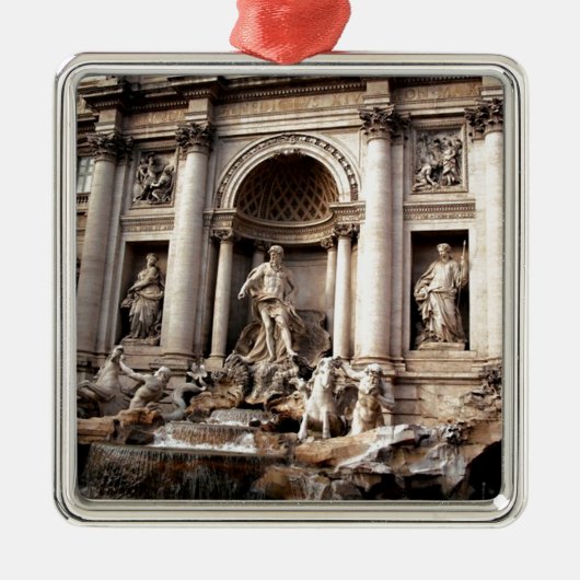 Trevi Fountain Rome Italy Travel Metalen Ornament (Voorkant)