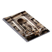 Trevi Fountain Rome Italy Travel Notitieboek (Rechterzijde)