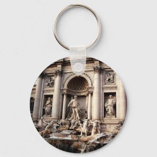 Trevi Fountain Rome Italy Travel Sleutelhanger (Voorkant)