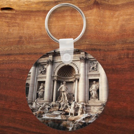Trevi Fountain Rome Italy Travel Sleutelhanger (Voorkant)