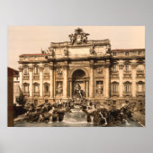 Trevi Fountain, Rome, Lazio, Italië Poster (Voorkant)