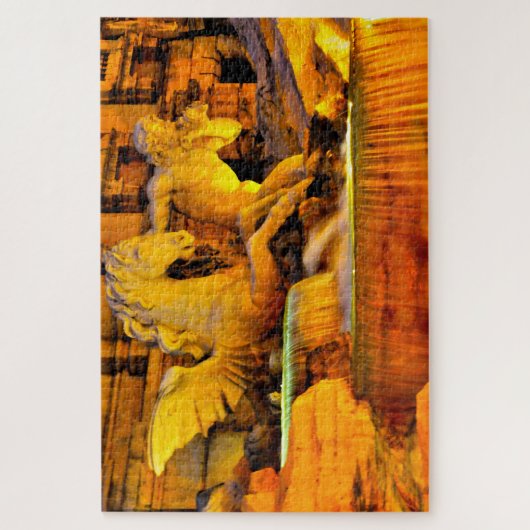 Trevi Fountain Rome. Legpuzzel (Verticaal)