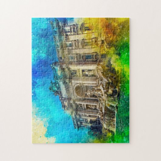 Trevi Fountain Rome. Legpuzzel (Verticaal)