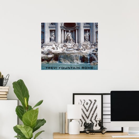 Trevi Fountain Rome Poster (Thuiskantoor)
