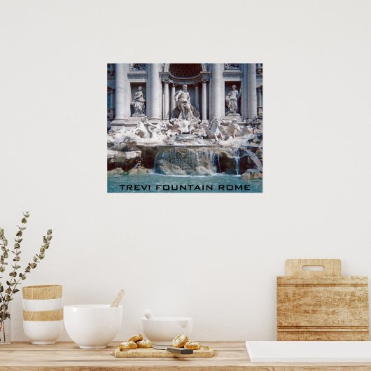 Trevi Fountain Rome Poster (Keuken)