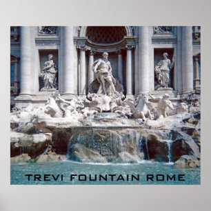 Trevi Fountain Rome Poster