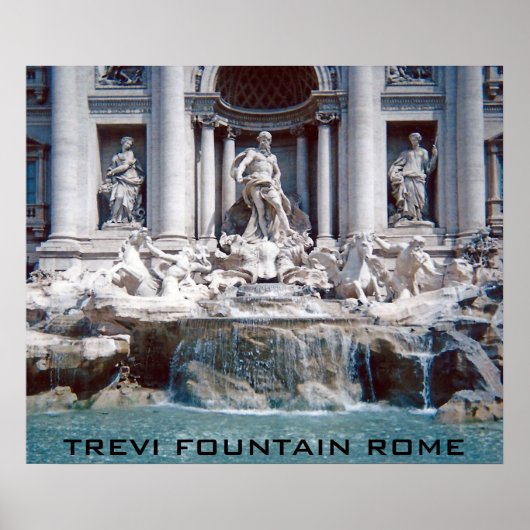 Trevi Fountain Rome Poster (Voorkant)