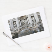 Trevi Fountain Rome Rechthoekige Sticker (Envelop)
