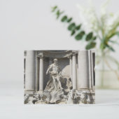 Trevi Fountain Statue Briefkaart (Staand voorkant)