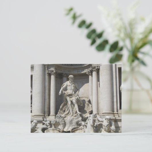 Trevi Fountain Statue Briefkaart (Staand voorkant)