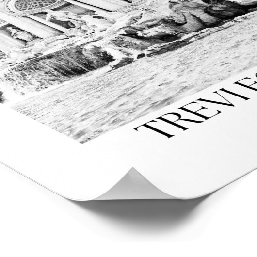 Trevifontein Rome boog fotoprint Poster (Hoek)