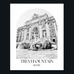 Trevifontein Rome boog fotoprint Poster<br><div class="desc">Trevifontein Rome boog fotoprint</div>