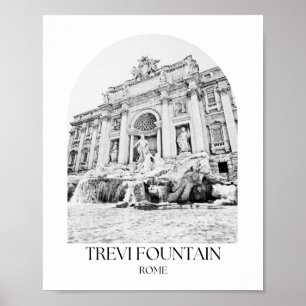 Trevifontein Rome boog fotoprint Poster