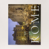 Trevifontein 's nachts | Rome, Lazio, Italië Legpuzzel (Verticaal)