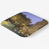 Trevifontein 's nachts | Rome, Lazio, Italië Papieren Bordje (Gebogen)