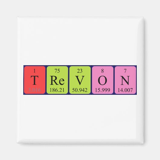 Trevon Periostabel Naam magnet (Voorkant)