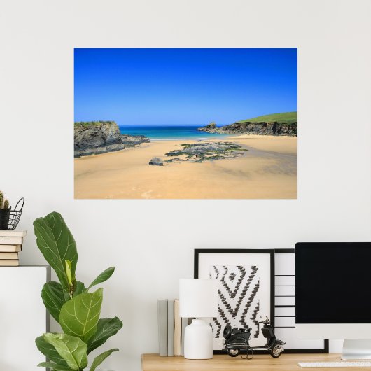 Trevone Bay Poster (Thuiskantoor)