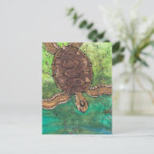 Trevor the Turtle Briefkaart (Staand voorkant)