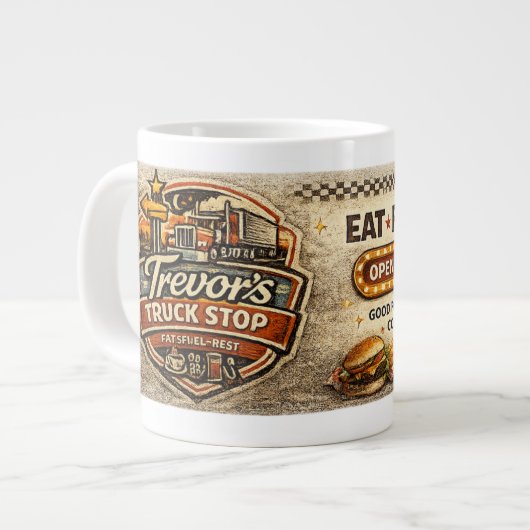 Trevors Truck Stop Grote Koffiekop (Links)