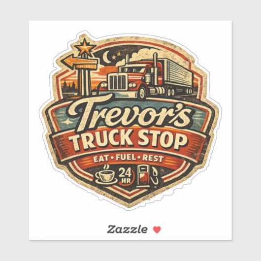 Trevors Truckstop Sticker (Vel)