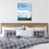 Trevose Head Lighthouse Cornwall Engeland Canvas Afdruk (Insitu (Slaapkamer))