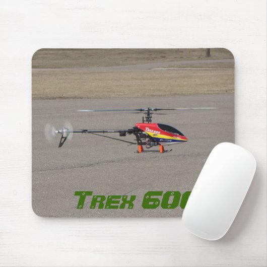 Trex 600 RC Helikopterdekking Muismat (Met muis)