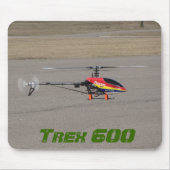 Trex 600 RC Helikopterdekking Muismat (Voorkant)