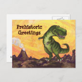 TRex Art Post Kaart (Voorkant / Achterkant)