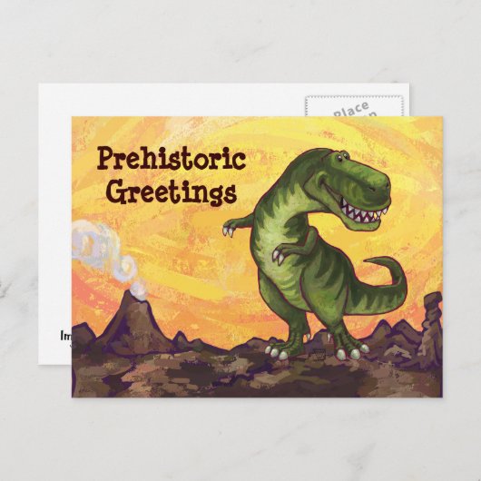 TRex Art Post Kaart (Voorkant / Achterkant)