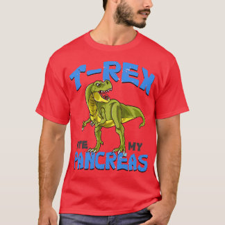 TRex at mijn alvleesklier grappige diabetes T-shirt