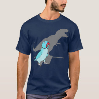 Trex Blue Indian ringnek Pet Birb memes Parrot T-shirt