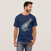 TRex Budgerigar Shadow Budgie Paraket Pet Bird T-shirt (Voorkant volledig)