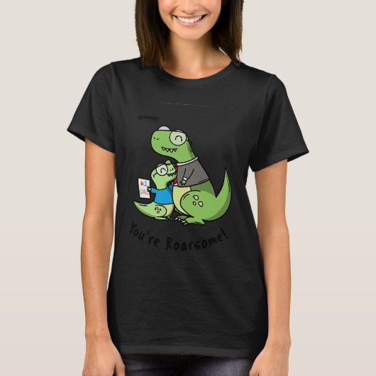 Trex Dad Child Dinosaur Sentimental Gift for Dad T-shirt (Voorkant)