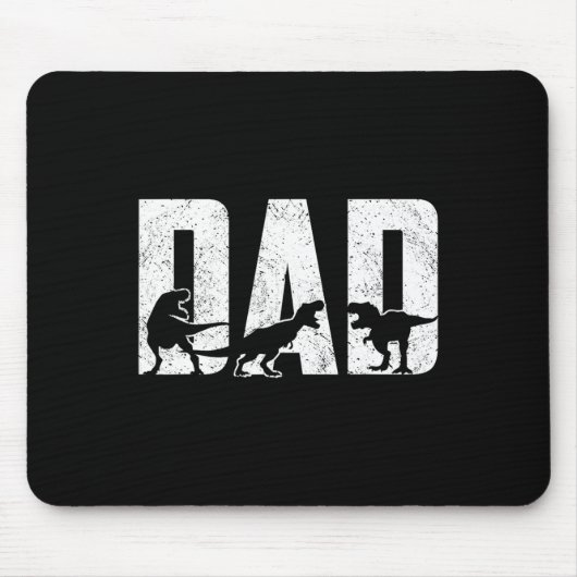 Trex Dad Dinosaur Lover Cool Mannen vaders Muismat (Voorkant)