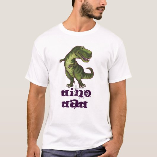 TRex Dino Dad Mannen Light T-Shirt (Voorkant)