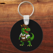 Trex Dinosaur Bavarian German Costume Boys Men Kid Sleutelhanger (Voorkant)