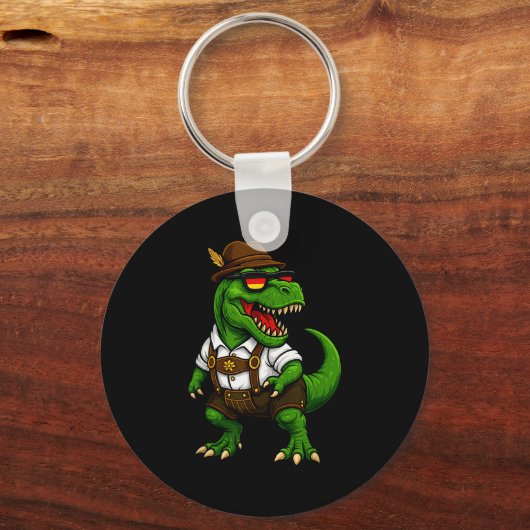 Trex Dinosaur Bavarian German Costume Boys Men Kid Sleutelhanger (Voorkant)