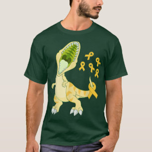 Trex Dinosaur Dino Costume Childhood Cancer Awaren T-shirt