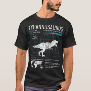 TRex Dinosaur Facts Tyrannosaurus Science T-shirt