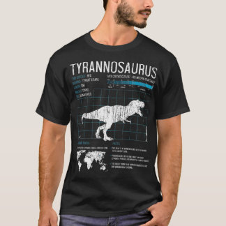 TRex Dinosaur Facts Tyrannosaurus Science T-shirt