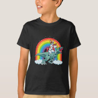 Trex Dinosaur French Bulldog Unicorn Rainbow